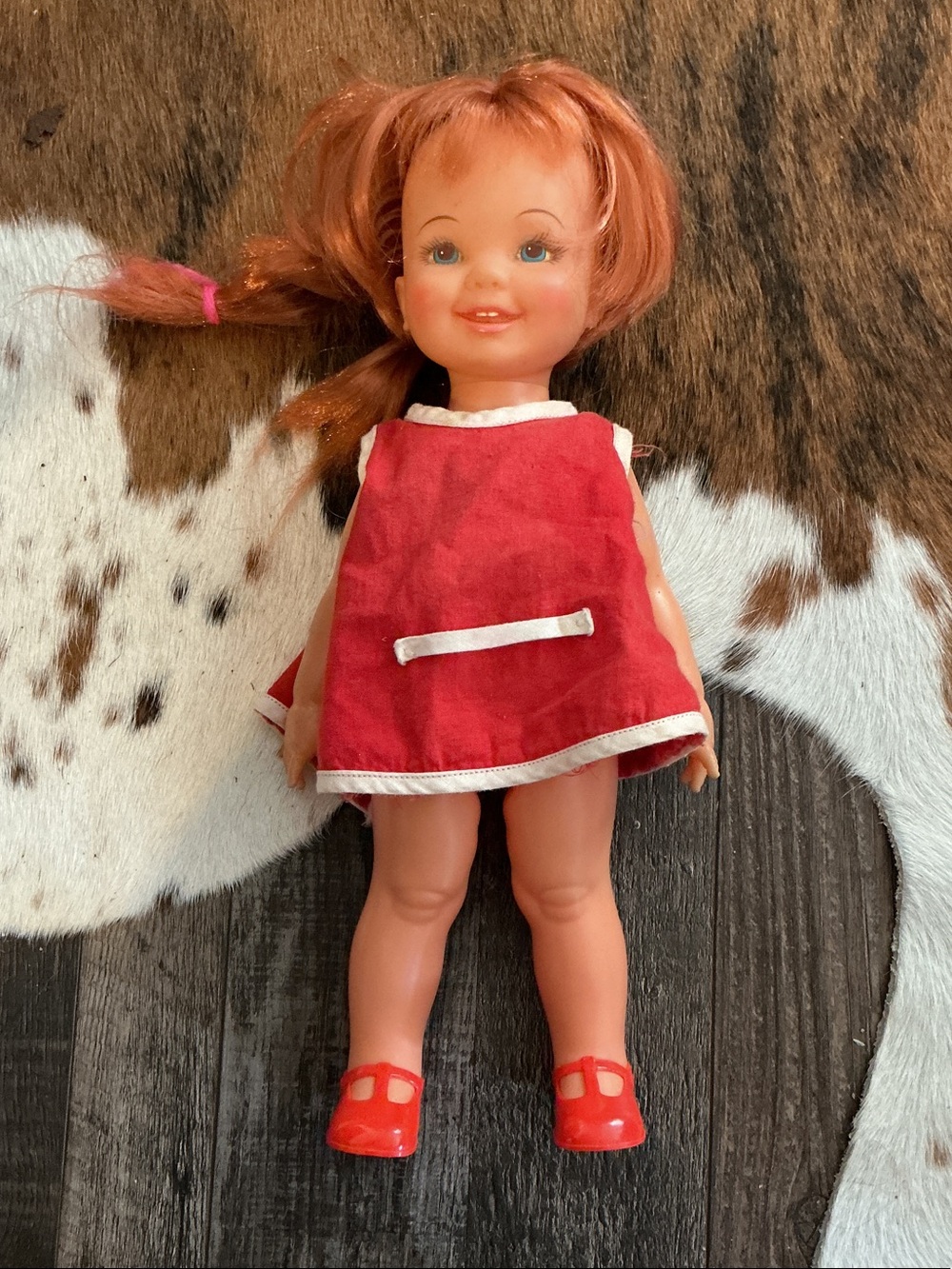 Vintage 1972 Cinnamon Ideal Toys Crissy doll family adjustable growing hair